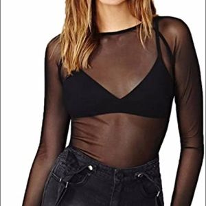 SHEER BLACK TOP